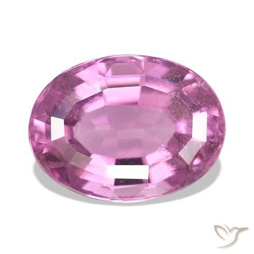 5.77 ct Pink Tourmaline Gemstone, Tourmaline Gem in Oval Facet Shape for Sale.