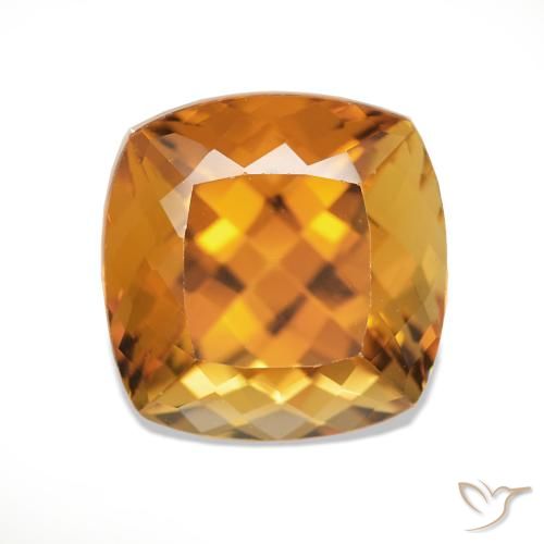 2.46ct Medium Orange Tourmaline, Cushion, VVS-VS