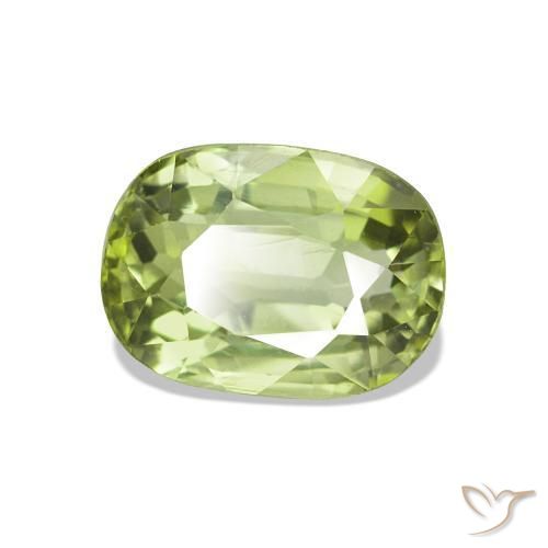 1.46 ct Green Tourmaline Stone, Natural Tourmaline in Cushion-Cut Shape for Sale