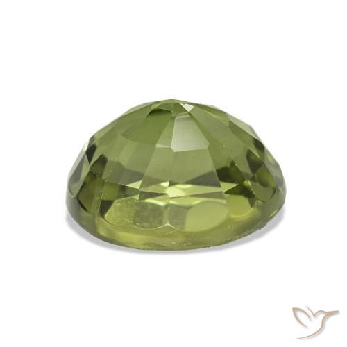 Tourmaline Gemstone in 7.5 x 6.4 mm Size for Sale, Tourmaline Stone in Medium Green Color
