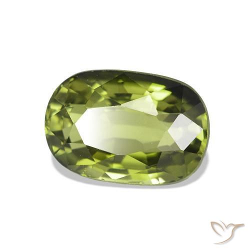1.49 ct Green Tourmaline Stone, Natural Tourmaline in Cushion-Cut Shape for Sale