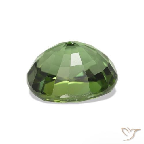 Tourmaline Gemstone in 7.5 x 6.4 mm Size for Sale, Tourmaline Stone in Medium Green Color