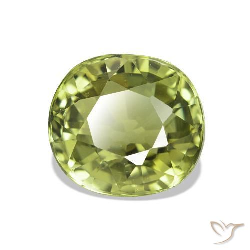 1.56 ct Green Tourmaline Stone, Natural Tourmaline in Oval Facet Shape for Sale