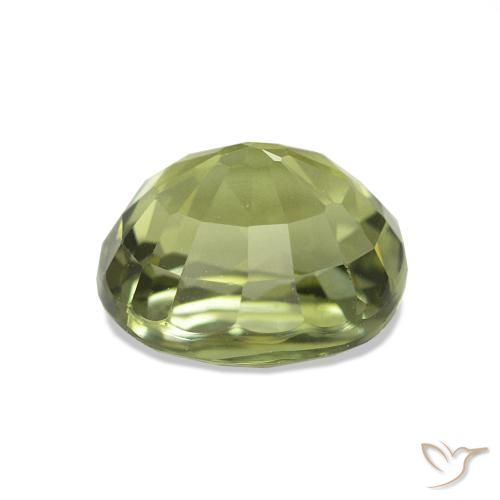 Tourmaline Gemstone in 7 x 6.5 mm Size for Sale, Tourmaline Stone in Yellowish Green Color