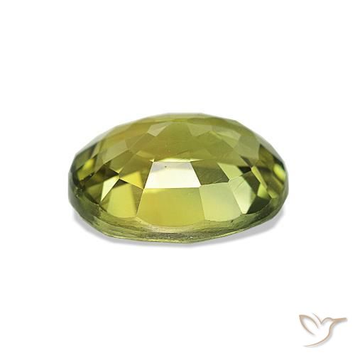 Tourmaline Gemstone in 8.2 x 6.7 mm Size for Sale, Tourmaline Stone in Yellowish Green Color