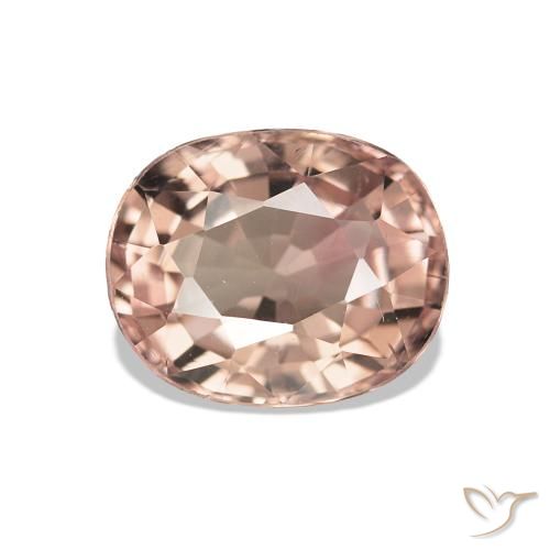 1.46 ct Pink Tourmaline Gemstone, Tourmaline Gem in Oval Facet Shape for Sale.
