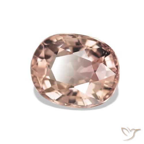 1.46 ct Pink Tourmaline Stone, Natural Tourmaline in Oval Facet Shape for Sale