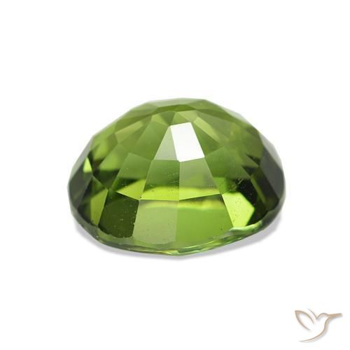 Tourmaline Gemstone in 7.7 x 6.7 mm Size for Sale, Tourmaline Stone in Seaweed Green Color