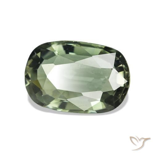 1.73 ct Green Tourmaline Stone, Natural Tourmaline in Oval Facet Shape for Sale
