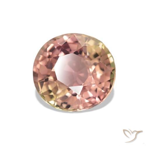 1.65 ct Pink Tourmaline Stone, Natural Tourmaline in Oval Facet Shape for Sale
