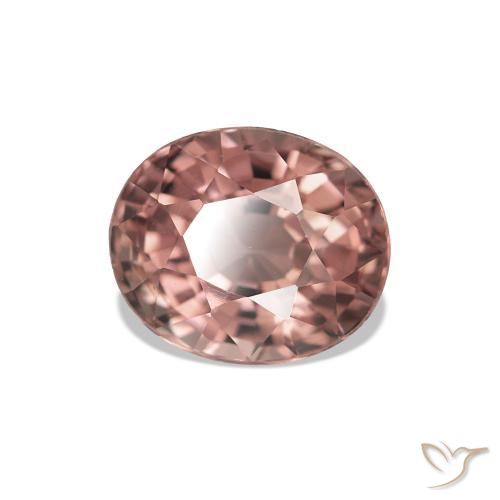 1.60 ct Pink Tourmaline Stone, Natural Tourmaline in Oval Facet Shape for Sale