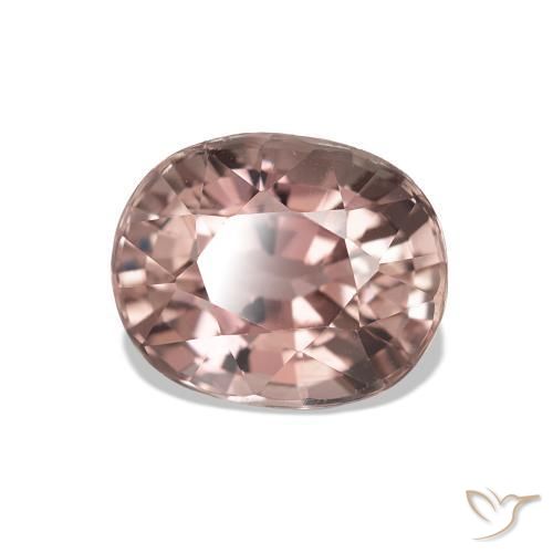 1.83 ct Pink Tourmaline Stone, Natural Tourmaline in Oval Facet Shape for Sale