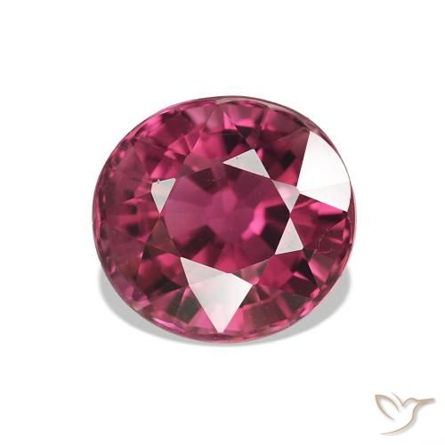 1.38 ct Purple Tourmaline Gemstone, Tourmaline Gem in Oval Facet Shape for Sale.