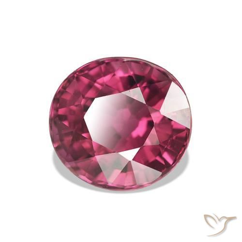 1.38 ct Purple Tourmaline Stone, Natural Tourmaline in Oval Facet Shape for Sale