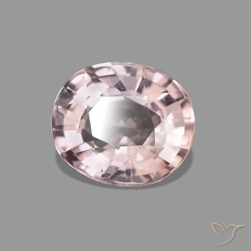 1.50 ct Pink Tourmaline Stone, Natural Tourmaline in Oval Facet Shape for Sale
