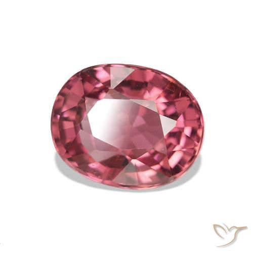 1.40 ct Pink Tourmaline Stone, Natural Tourmaline in Oval Facet Shape for Sale