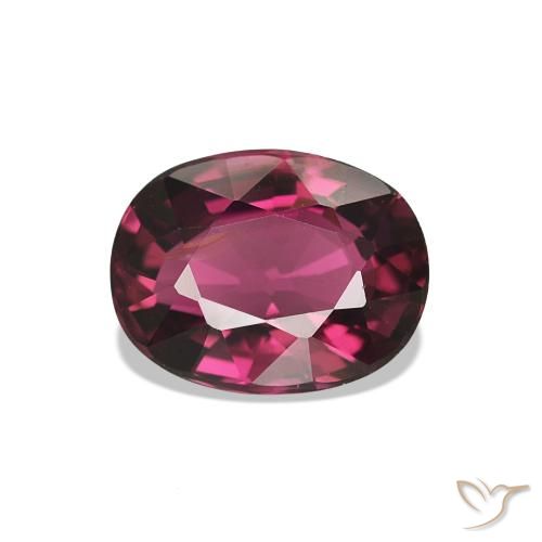 1.45 ct Purple Tourmaline Gemstone, Tourmaline Gem in Oval Facet Shape for Sale.
