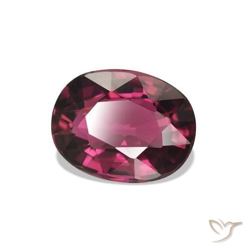 1.45 ct Purple Tourmaline Stone, Natural Tourmaline in Oval Facet Shape for Sale