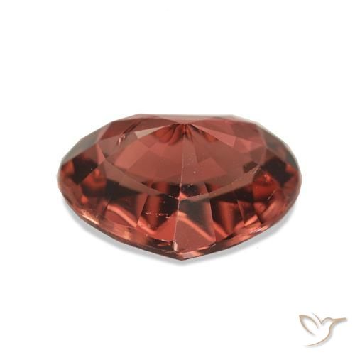 Tourmaline Gemstone in 9.6 x 7.9 mm Size for Sale, Tourmaline Stone in Medium Red Color