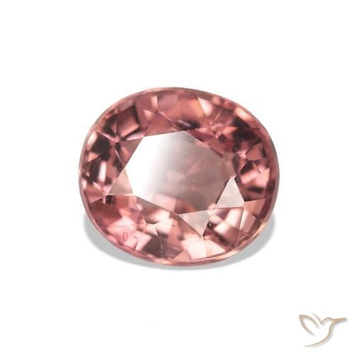 1.37 ct Pink Tourmaline Stone, Natural Tourmaline in Oval Facet Shape for Sale