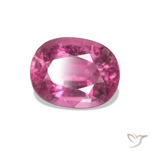 1.48 ct Purple Tourmaline Stone, Natural Tourmaline in Oval Facet Shape for Sale