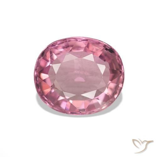 1.64 ct Pink Tourmaline Gemstone, Tourmaline Gem in Oval Facet Shape for Sale.