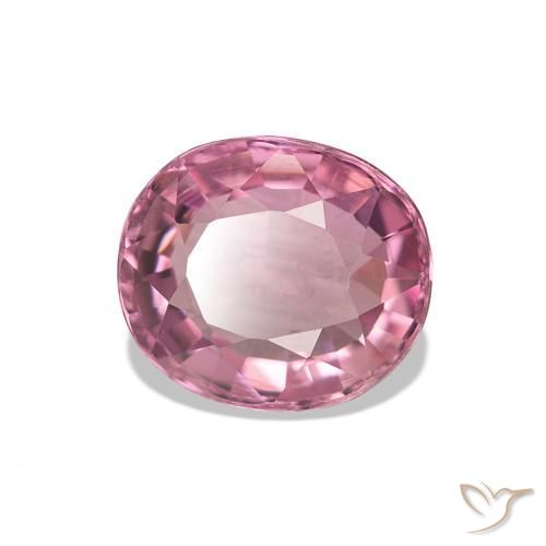 1.64 ct Pink Tourmaline Stone, Natural Tourmaline in Oval Facet Shape for Sale