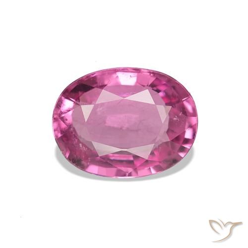 1.05 ct Purple Tourmaline Gemstone, Tourmaline Gem in Oval Facet Shape for Sale.