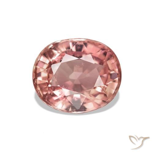 1.59ct Medium Pink Tourmaline Gemstones, Oval, VS