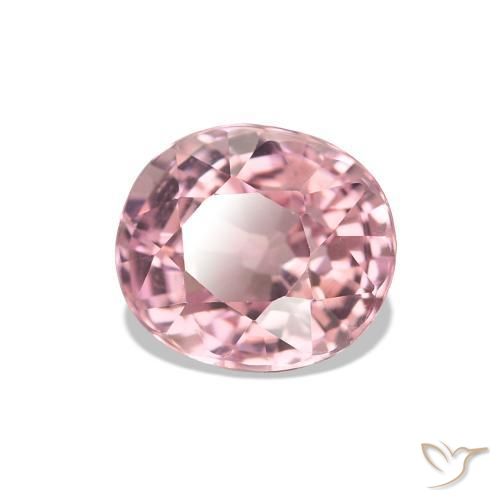 1.40 ct Pink Tourmaline Stone, Natural Tourmaline in Oval Facet Shape for Sale