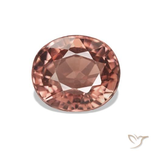 1.66 ct Pink Tourmaline Gemstone, Tourmaline Gem in Oval Facet Shape for Sale.