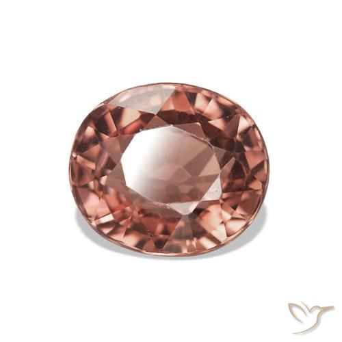 1.66 ct Pink Tourmaline Stone, Natural Tourmaline in Oval Facet Shape for Sale