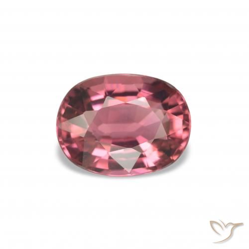 1.52 ct Pink Tourmaline Gemstone, Tourmaline Gem in Oval Facet Shape for Sale.