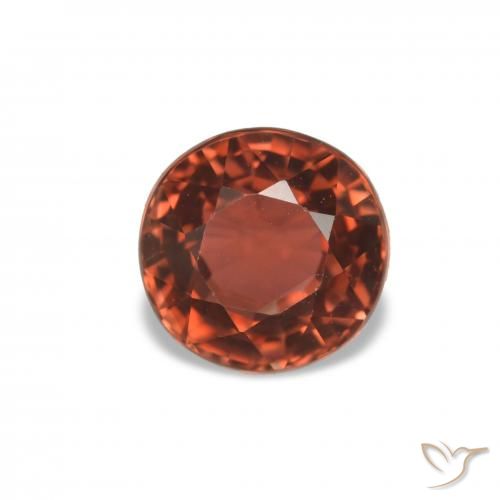 1.70ct Medium Red Tourmaline, Round, VVS