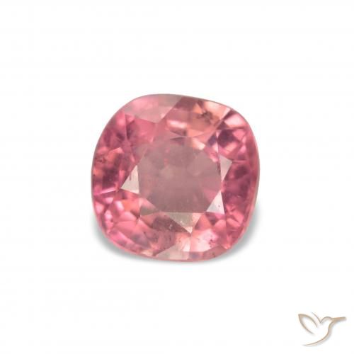 1.75 ct Pink Tourmaline Gemstone, Tourmaline Gem in Cushion-Cut Shape for Sale.