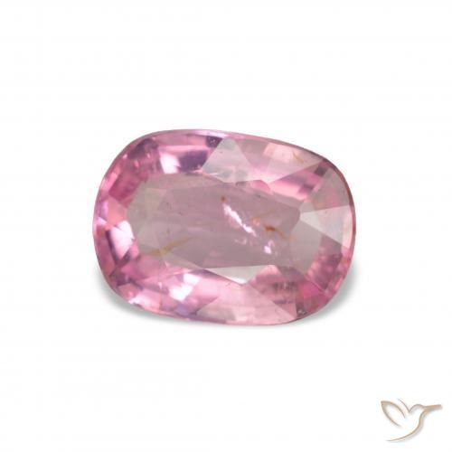 1.51 ct Pink Tourmaline Stone, Natural Tourmaline in Cushion-Cut Shape for Sale