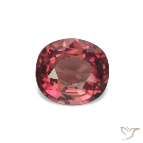 1.33ct Pinkish Red Tourmaline Gemstones, Cushion, VVS