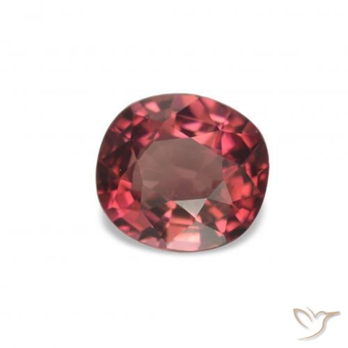 1.33 ct Red Tourmaline Stone, Natural Tourmaline in Cushion-Cut Shape for Sale