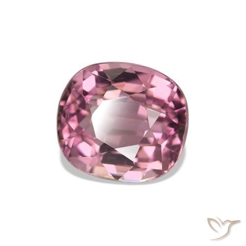 1.54 ct Pink Tourmaline Stone, Natural Tourmaline in Cushion-Cut Shape for Sale
