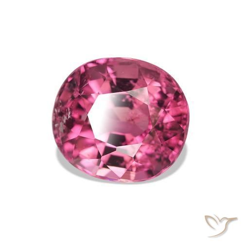 1.42 ct Pink Tourmaline Stone, Natural Tourmaline in Oval Facet Shape for Sale
