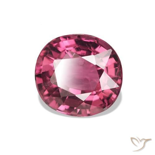 1.52 ct Red Tourmaline Stone, Natural Tourmaline in Oval Facet Shape for Sale