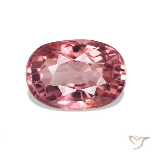 1.74 ct Pink Tourmaline Gemstone, Tourmaline Gem in Cushion-Cut Shape for Sale.