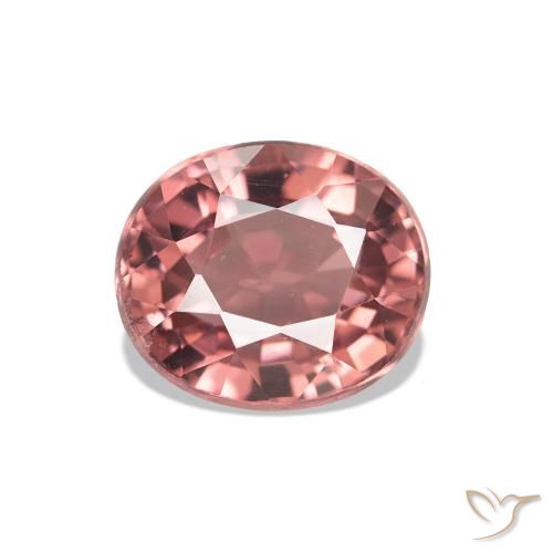 1.35 ct Pink Tourmaline Gemstone, Tourmaline Gem in Oval Facet Shape for Sale.