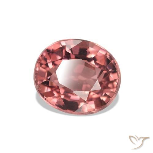 1.35 ct Pink Tourmaline Stone, Natural Tourmaline in Oval Facet Shape for Sale