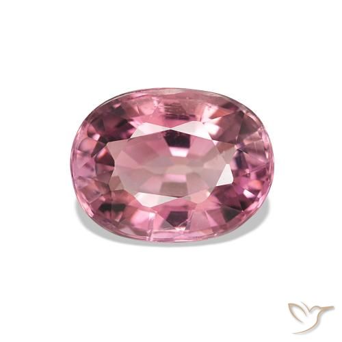 1.80 ct Pink Tourmaline Gemstone, Tourmaline Gem in Oval Facet Shape for Sale.