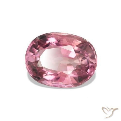 1.80 ct Pink Tourmaline Stone, Natural Tourmaline in Oval Facet Shape for Sale