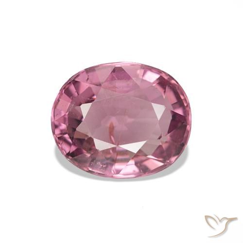 1.46 ct Pink Tourmaline Gemstone, Tourmaline Gem in Oval Facet Shape for Sale.