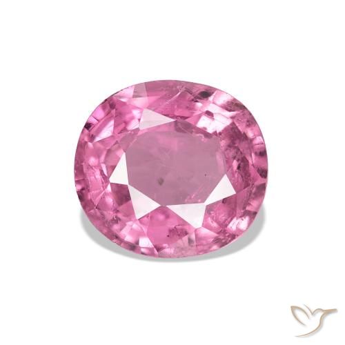 1.44ct Hot Pink Tourmaline, Cushion, VS-SI