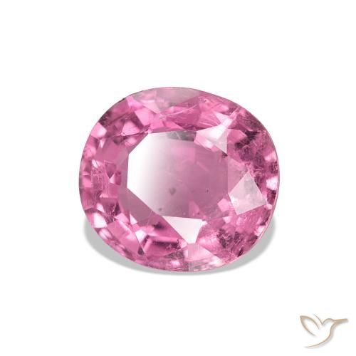 1.44 ct Pink Tourmaline Stone, Natural Tourmaline in Cushion-Cut Shape for Sale