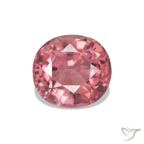 1.39 ct Pink Tourmaline Gemstone, Tourmaline Gem in Cushion-Cut Shape for Sale.